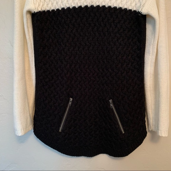 Hooked Up by I.O.T. Black & White Sweater - Picture 3 of 11